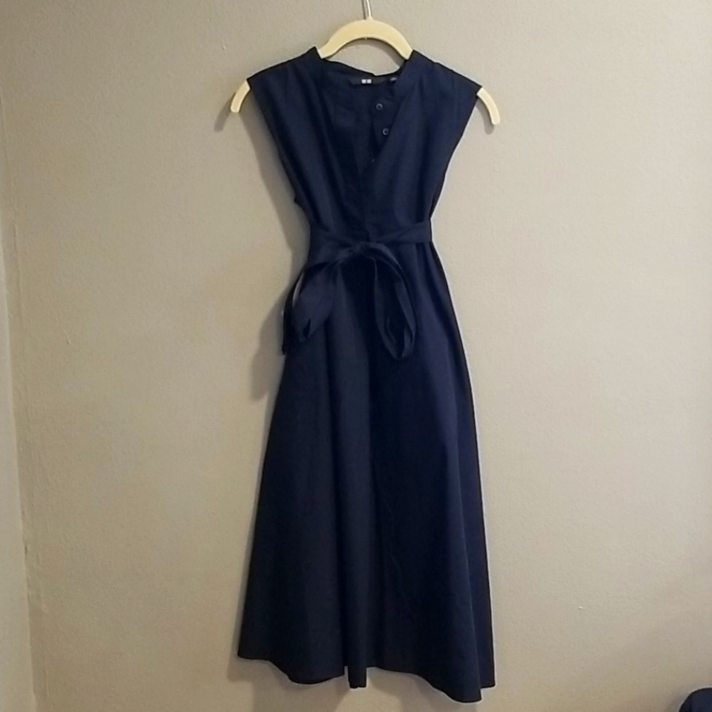 Navy Blue Day Dress